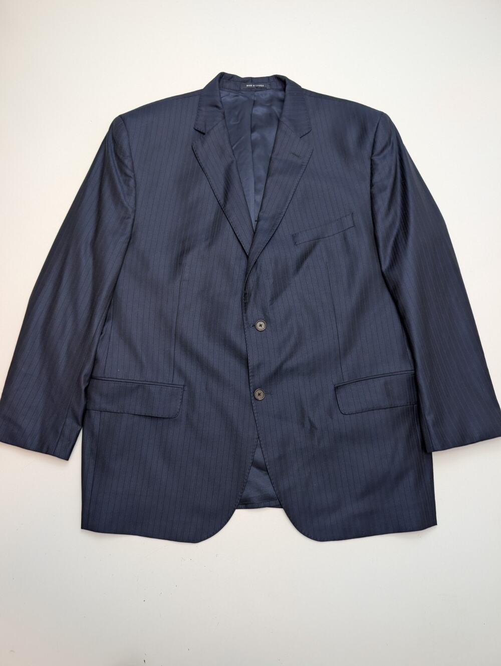 Loro Piana For Cremieux Collection Men’s 100% Wool Sport Blazer Jacket Blue 48R